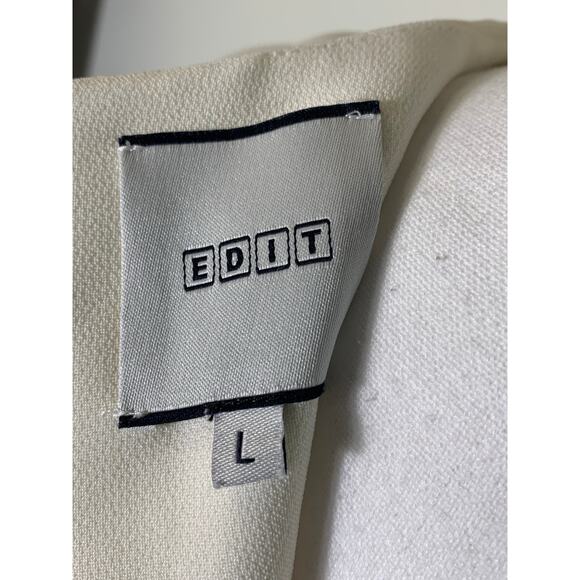 Edit White Bell Sleeve Top Sz L - Picture 3 of 4